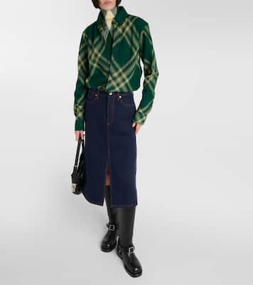 Chemise en laine à carreaux | Burberry
