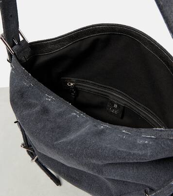 Borsa a spalla Voyou Medium in denim | Givenchy