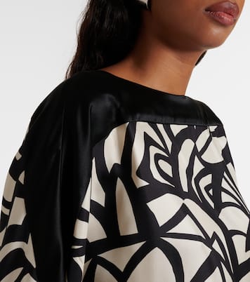Bedrucktes Top Quaglia aus Seidensatin | Max Mara