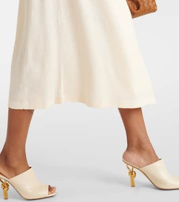 Vestido envolvente de mezcla de lino | Max Mara