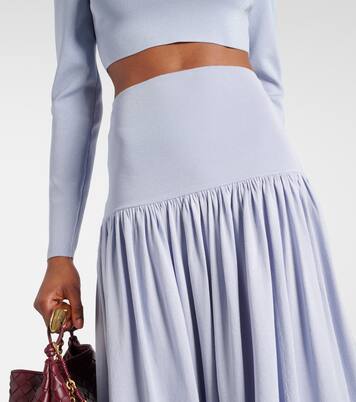 Natura Metallic maxi skirt | Zimmermann