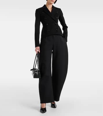 Blazer doppiopetto in misto lana | Alaïa