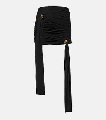 Minifalda drapeada de jersey | Blumarine