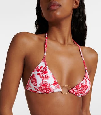 Top bikini Miami con anello e stampa | Melissa Odabash