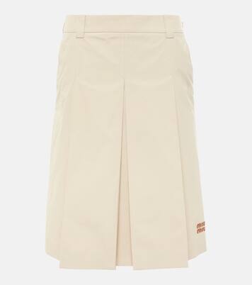 Minigonna Panama in cotone | Miu Miu