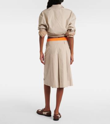 Minigonna Panama in cotone | Miu Miu