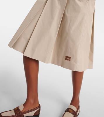 Minigonna Panama in cotone | Miu Miu