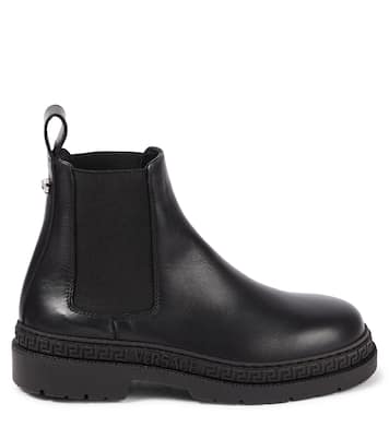 Chelsea Boots La Medusa aus Leder | Versace Kids