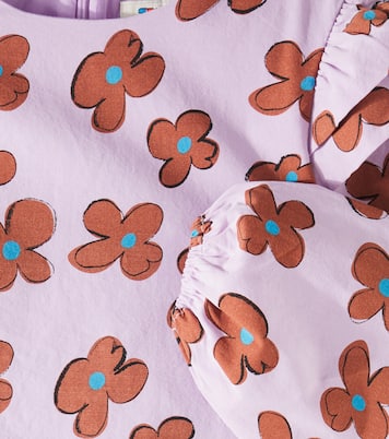Abito in cotone con balze e stampa | Jellymallow