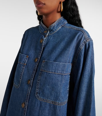 Hemdblusenkleid Double Pocket aus Denim | Frame