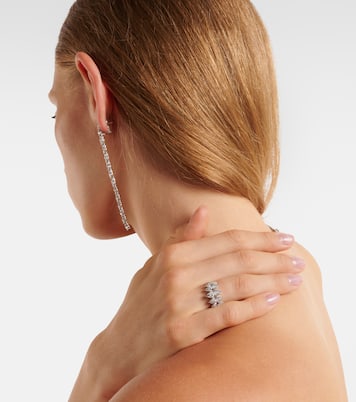 Anello Y-Not in oro bianco 18kt con diamanti | Yeprem
