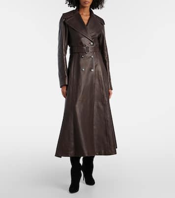 Leather coat | Alaïa