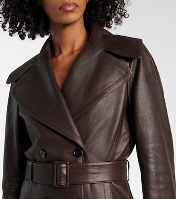 Leather coat | Alaïa