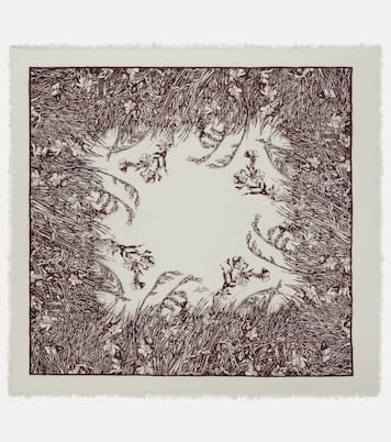 Campo Di Lino Fiorito cashmere and silk scarf | Loro Piana