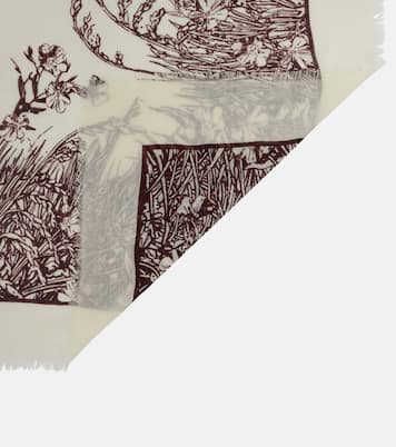 Campo Di Lino Fiorito cashmere and silk scarf | Loro Piana