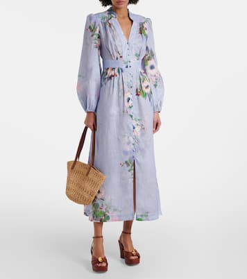 Robe midi Everley en lin | Zimmermann