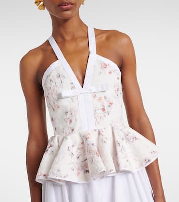 Ruffled floral lace gown | Giambattista Valli