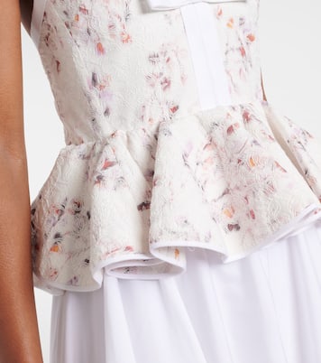 Ruffled floral lace gown | Giambattista Valli