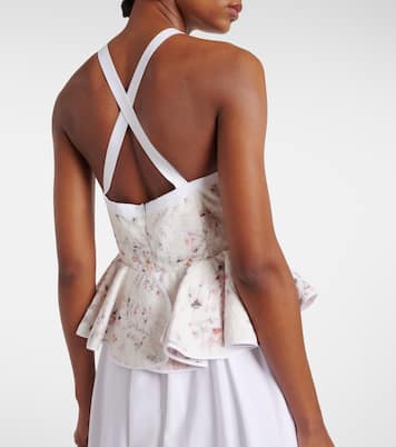 Ruffled floral lace gown | Giambattista Valli