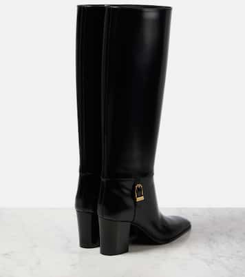 Botas altas Julia de piel | Saint Laurent