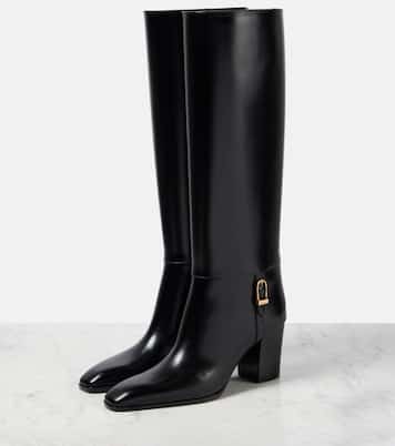 Botas altas Julia de piel | Saint Laurent