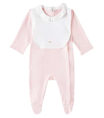 Baby - Tutina e bavaglino in jersey | Chloé Kids