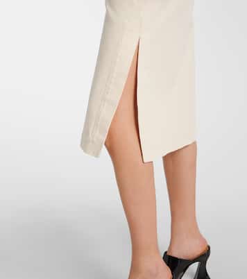Falda midi en denim | Bottega Veneta