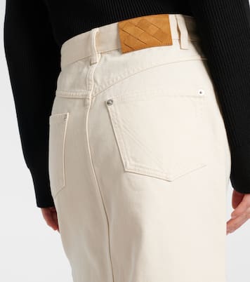Falda midi en denim | Bottega Veneta