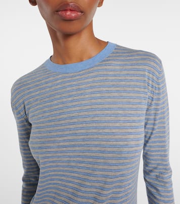 Pull Juhi rayé en coton et cachemire | The Row