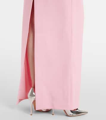 Isabella asymmetric crêpe gown | Rebecca Vallance