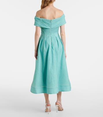 Robe midi Adalyn à encolure bardot | Rebecca Vallance