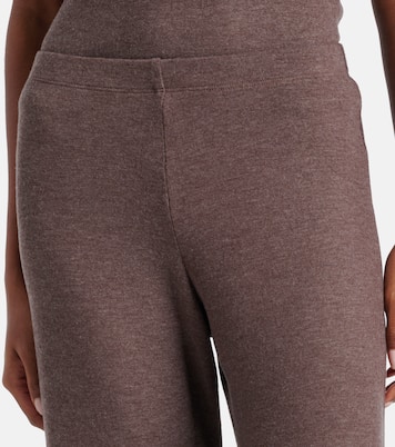 Lauren mid-rise jersey wide-leg pants | Leset