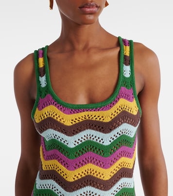 Miniabito Lindsay in crochet a righe | Bananhot