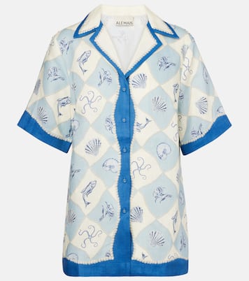 Chemise imprimée en lin | Alémais