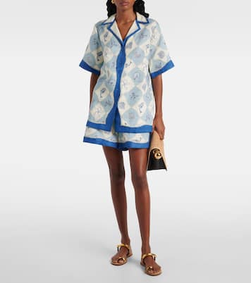 Chemise imprimée en lin | Alémais