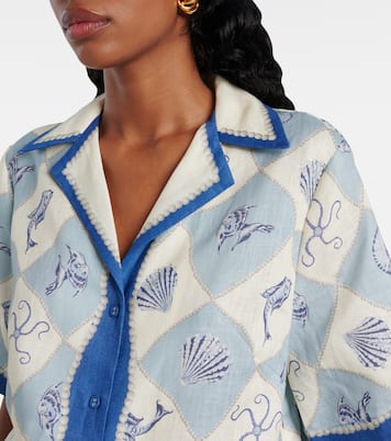 Chemise imprimée en lin | Alémais