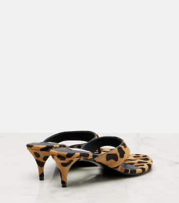 Infradito 55 calf hair thong sandals | Alaïa