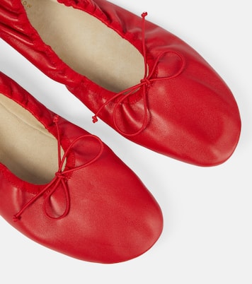 Ballerinas Round aus Leder | The Row