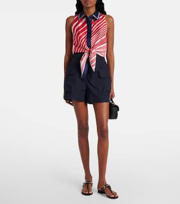 Top aus Seiden-Twill | Gucci