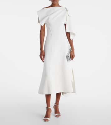 Diadem draped asymmetric midi dress | Maticevski