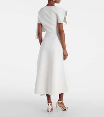 Diadem draped asymmetric midi dress | Maticevski