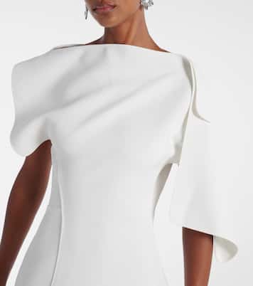 Diadem draped asymmetric midi dress | Maticevski