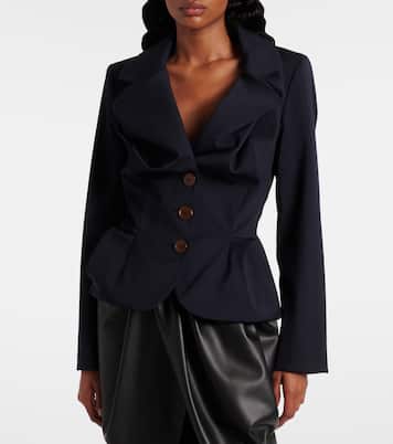 Chaqueta Drunken de lana virgen drapeada | Vivienne Westwood