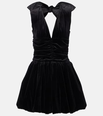 Cotton velvet balloon minidress | Patou