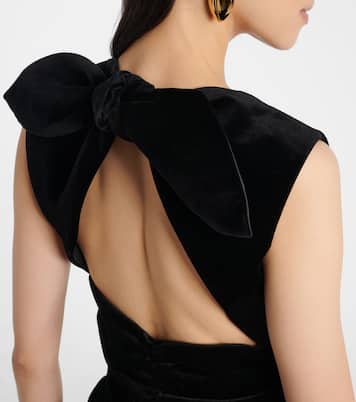 Cotton velvet balloon minidress | Patou