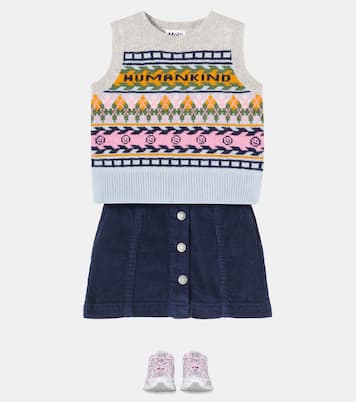 Grace argyle wool sweater vest | Molo