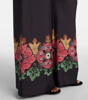 Weite Palazzo-Hose aus Seiden-Twill | La DoubleJ