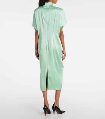 Satin midi dress | Stella McCartney