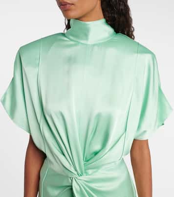 Satin midi dress | Stella McCartney