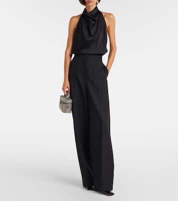 Top de satén con cuello halter | Stella McCartney